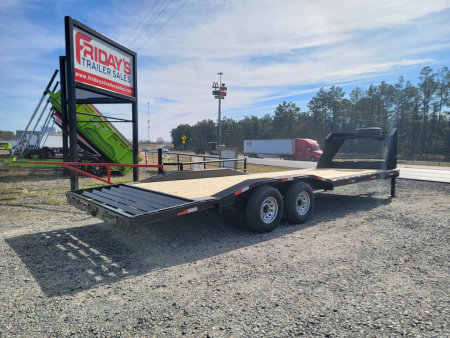 New 2025 Double A Trailers 26'x102" Gooseneck Equipment Trailer with Drive Over Fenders