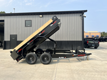 New NEW 2026 Double A 6x12’ Low Profile SCISSOR Lift Dump Trailer 2-5200 lb axles KeyFob Remote