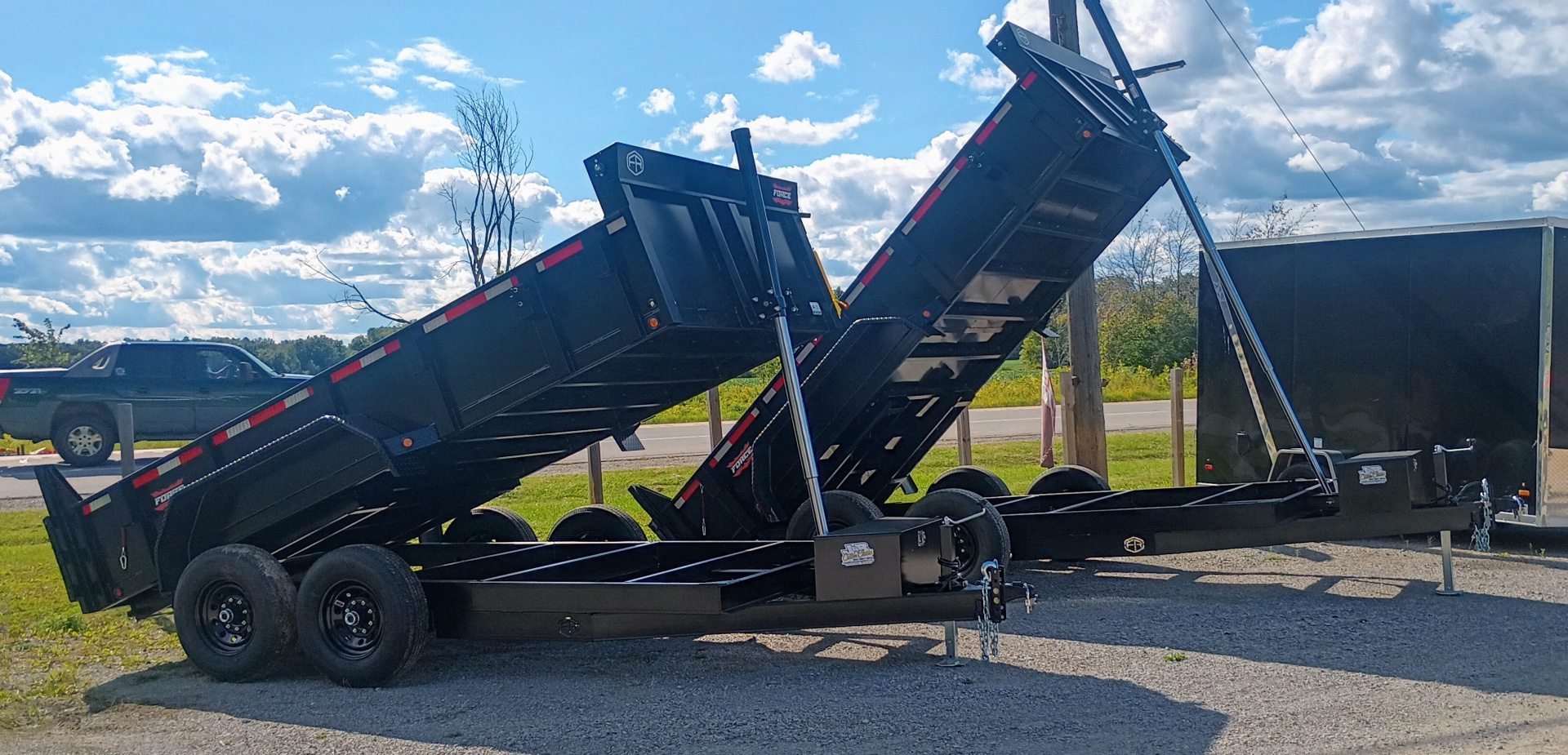 New 2026 7X14 14k Forest River Dump Trailer