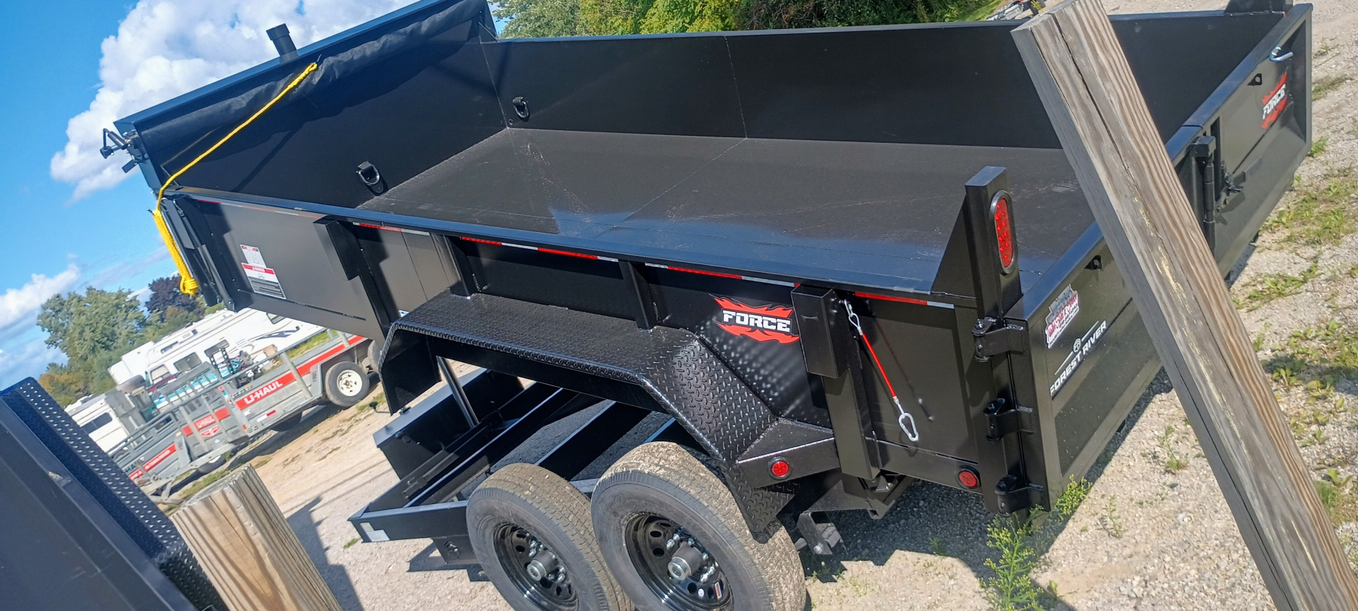 New 2026 7X14 14k Forest River Dump Trailer