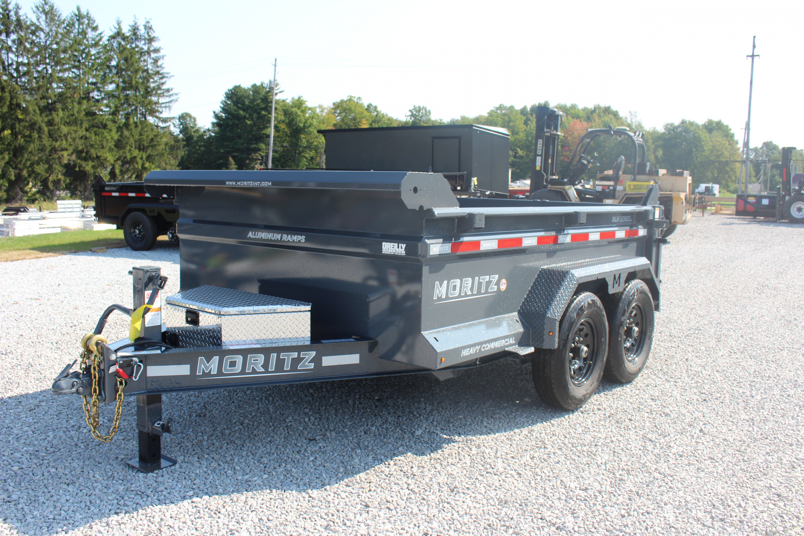 New 2025 Moritz 6'10" x 10' Heavy Commercial DLH Series Dump Trailer - 12000# GVW