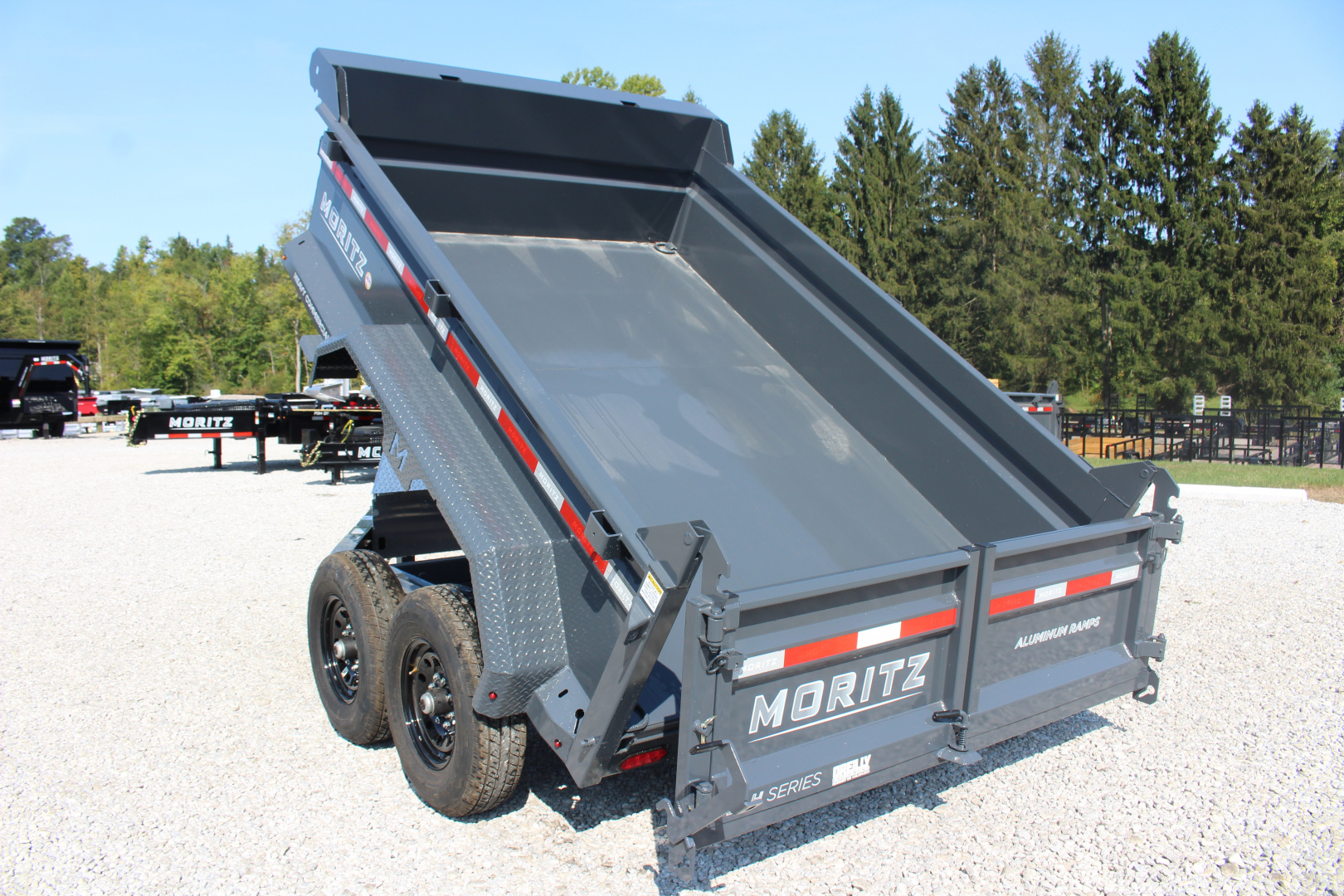 New 2025 Moritz 6'10" x 10' Heavy Commercial DLH Series Dump Trailer - 12000# GVW