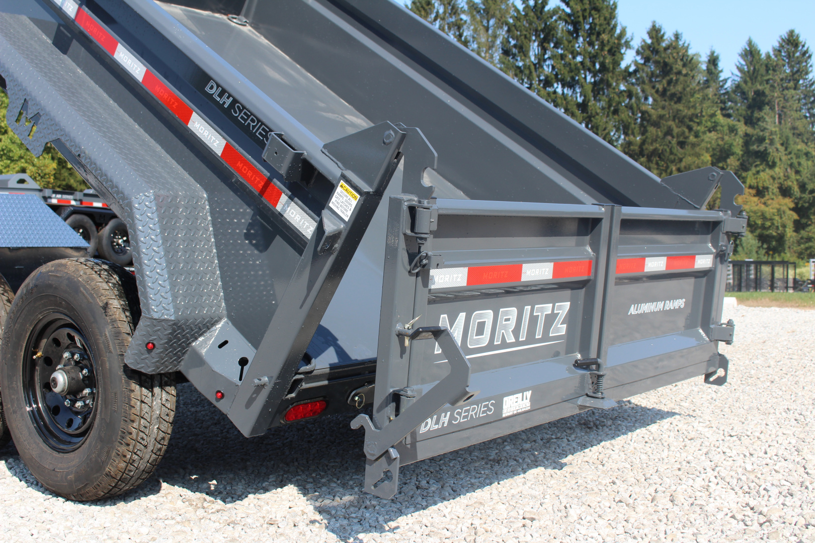New 2025 Moritz 6'10" x 10' Heavy Commercial DLH Series Dump Trailer - 12000# GVW