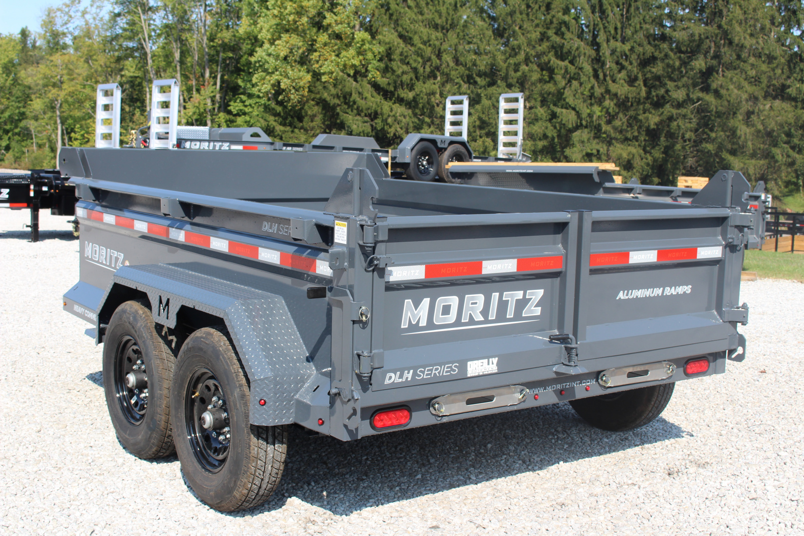 New 2025 Moritz 6'10" x 10' Heavy Commercial DLH Series Dump Trailer - 12000# GVW