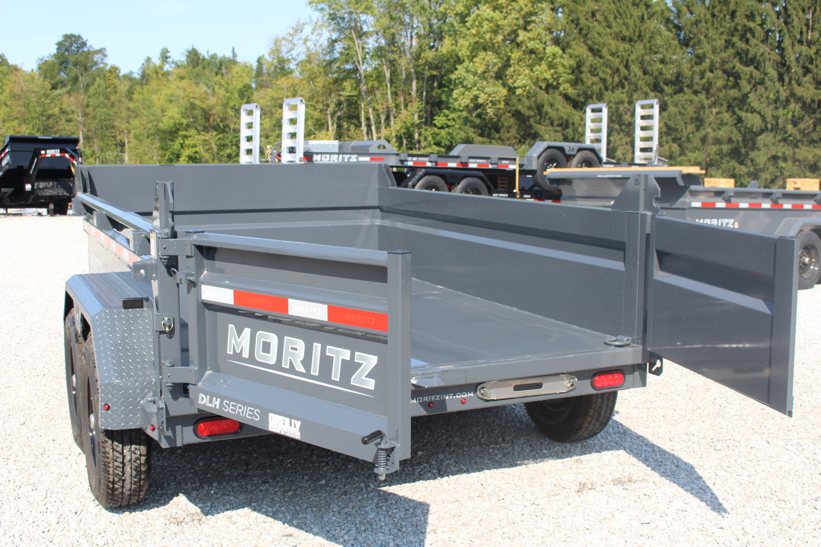 New 2025 Moritz 6'10" x 10' Heavy Commercial DLH Series Dump Trailer - 12000# GVW