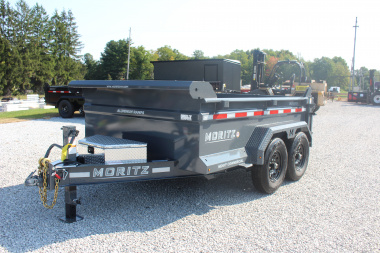 New 2025 Moritz 6'10  x 10' Heavy Commercial DLH Series Dump Trailer - 12000# GVW