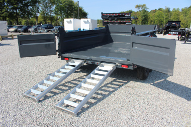 New 2025 Moritz 6'10" x 10' Heavy Commercial DLH Series Dump Trailer - 12000# GVW