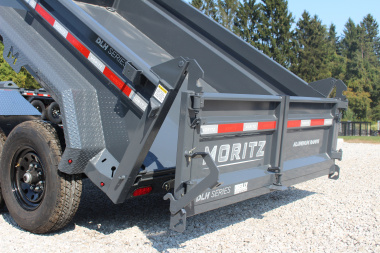 New 2025 Moritz 6'10" x 10' Heavy Commercial DLH Series Dump Trailer - 12000# GVW