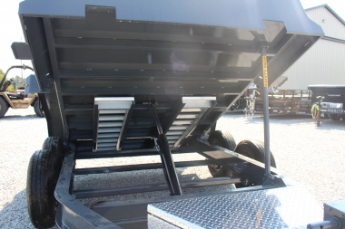 New 2025 Moritz 6'10" x 10' Heavy Commercial DLH Series Dump Trailer - 12000# GVW