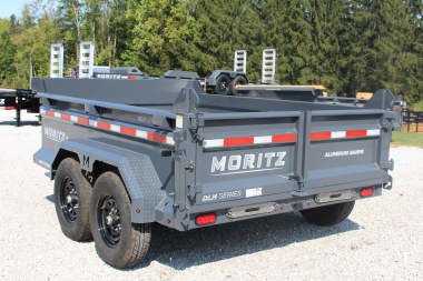 New 2025 Moritz 6'10" x 10' Heavy Commercial DLH Series Dump Trailer - 12000# GVW