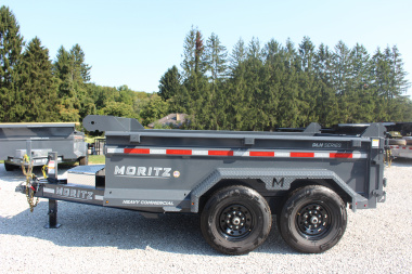 New 2025 Moritz 6'10" x 10' Heavy Commercial DLH Series Dump Trailer - 12000# GVW
