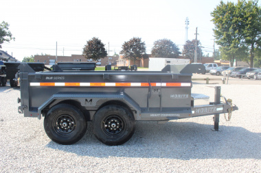 New 2025 Moritz 6'10" x 10' Heavy Commercial DLH Series Dump Trailer - 12000# GVW