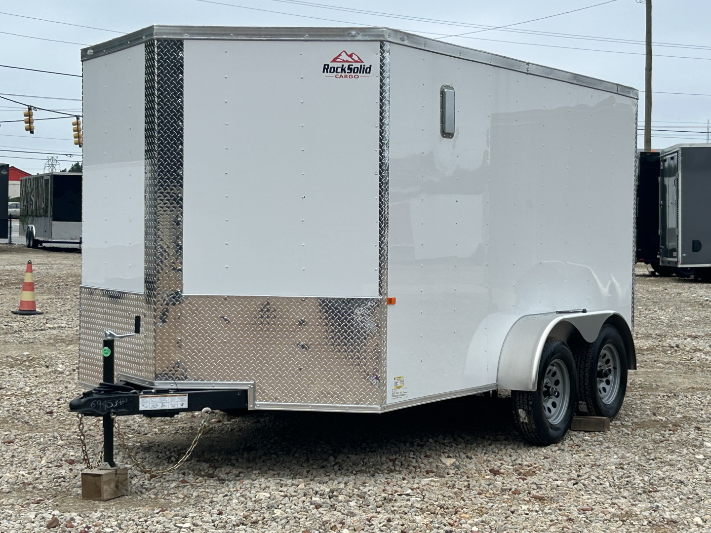 New 2026 Rock Solid Cargo 7x12 TA 7K Enclosed Trailer
