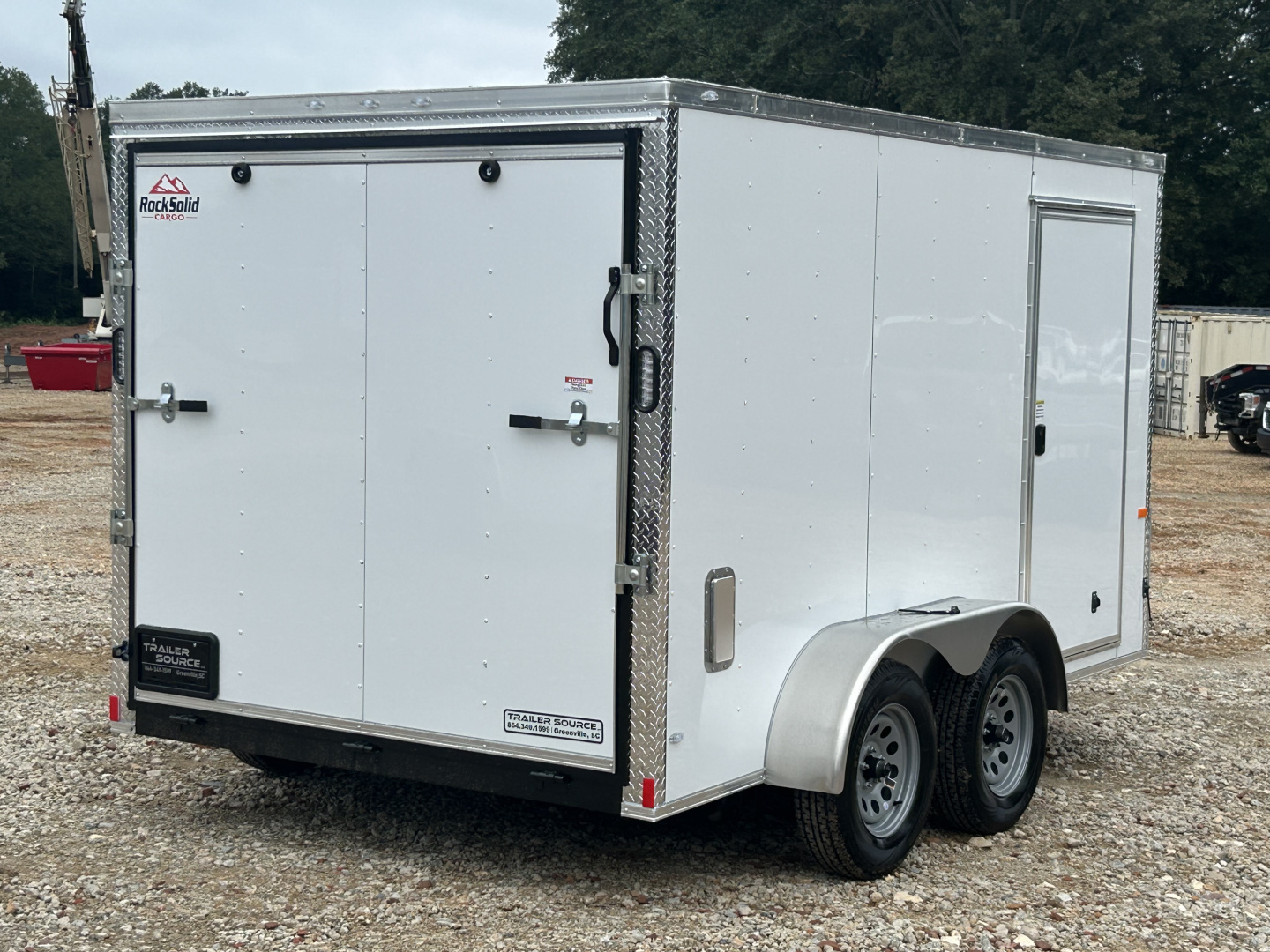 New 2026 Rock Solid Cargo 7x12 TA 7K Enclosed Trailer