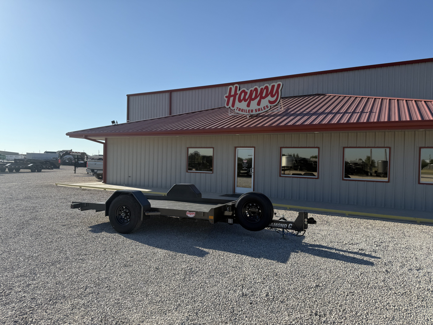 New 2026 Diamond C 77"x12' BP Single Axle Hydraulically Dampened Tilt - DSA107