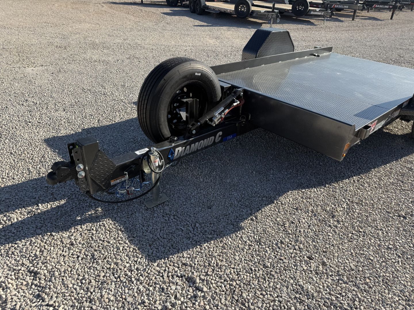 New 2026 Diamond C 77"x12' BP Single Axle Hydraulically Dampened Tilt - DSA107