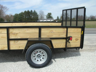 New 2026 AMO 6 x 10 Wood Side with Gate Utility Trailer