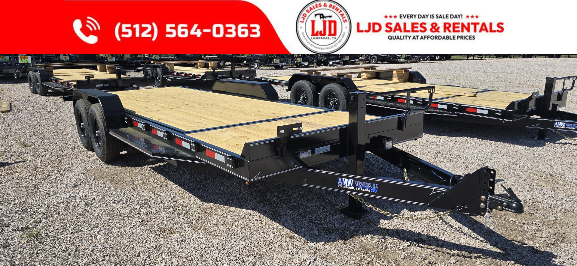 New 2025 AMW - Tilt / Equipment Trailer 83" x 22'