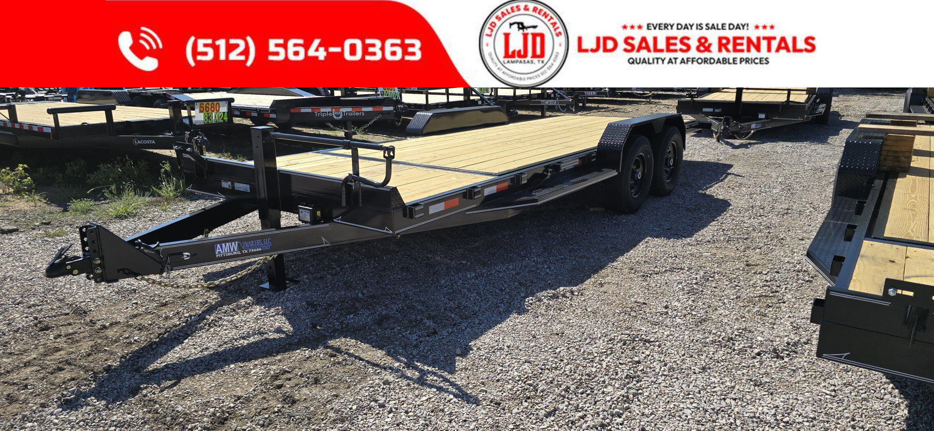 New 2025 AMW - Tilt / Equipment Trailer 83" x 22'
