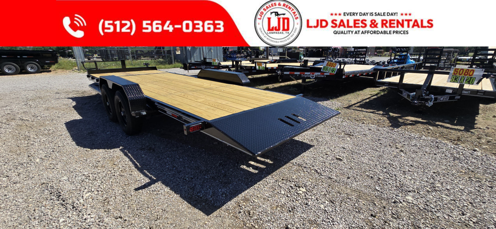 New 2025 AMW - Tilt / Equipment Trailer 83" x 22'
