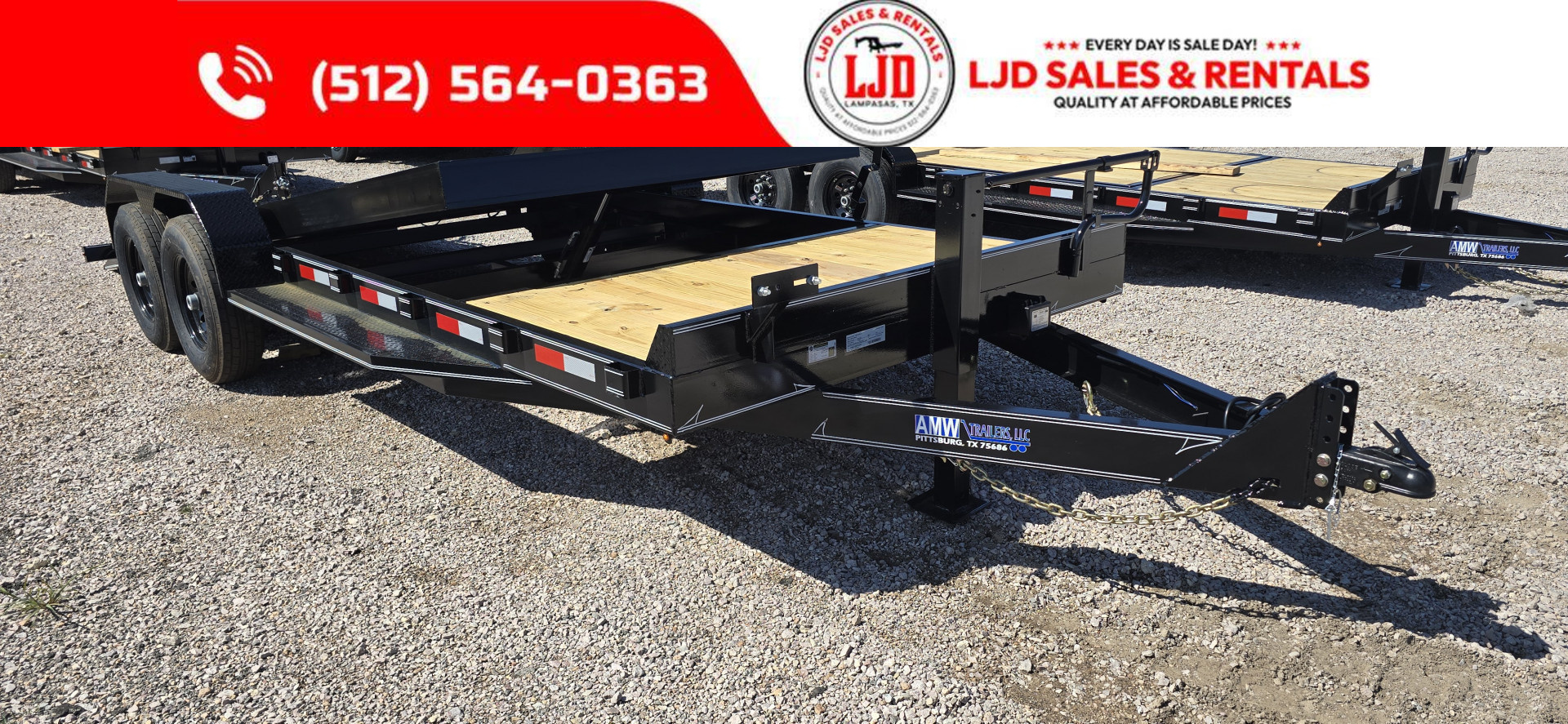New 2025 AMW - Tilt / Equipment Trailer 83" x 22'