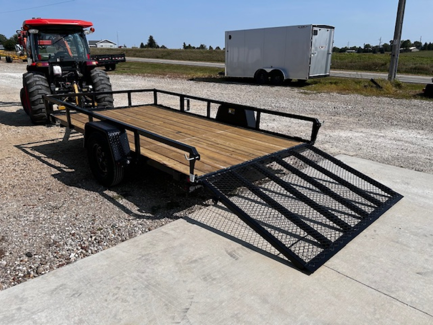 New 2026 H&H Trailers 82"X12' Rail Side Utility 2990k gvwr Utility Trailer
