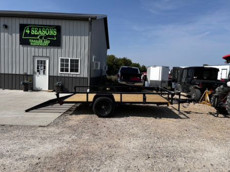 New 2026 H&H Trailers 82"X12' Rail Side Utility 2990k gvwr Utility Trailer