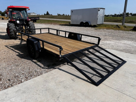New 2026 H&H Trailers 82"X12' Rail Side Utility 2990k gvwr Utility Trailer