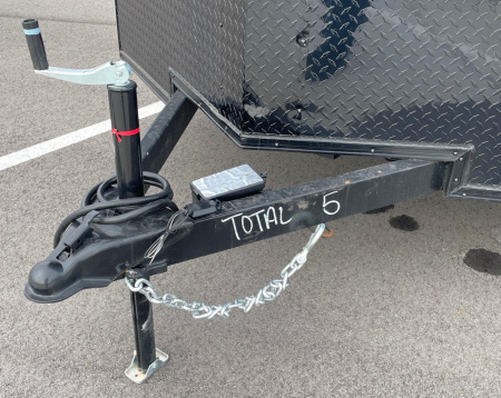 New 7x14 Enclosed BLACKOUT Cargo Trailer: 7' Height, 7k GVWR, Ramp Door