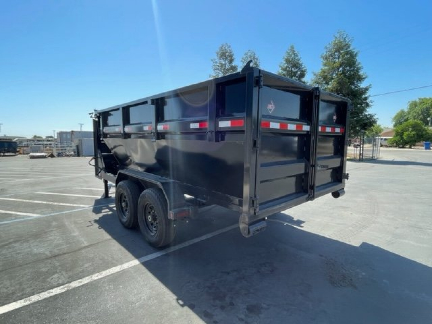 New 2023 ED Gooseneck 7'x14'x4' Roll off Dump Trailer 14k