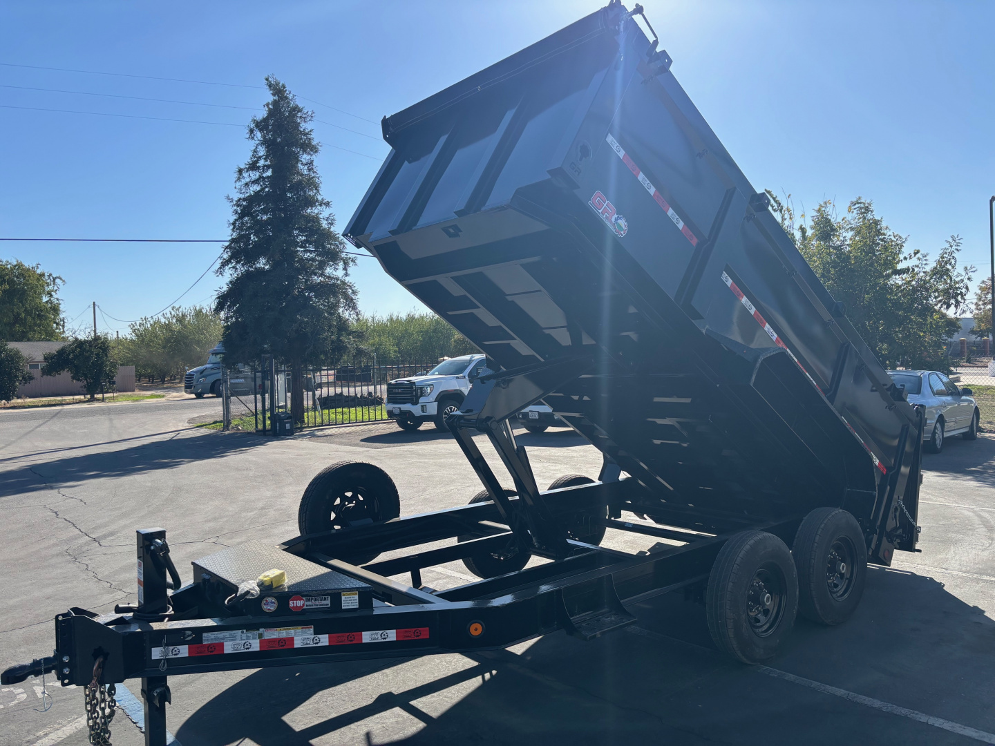 New 2025 GR 7'x14'x 42 Inch Walls 8 Inch I-Beam Low-Profile Design Dump Trailer 14k