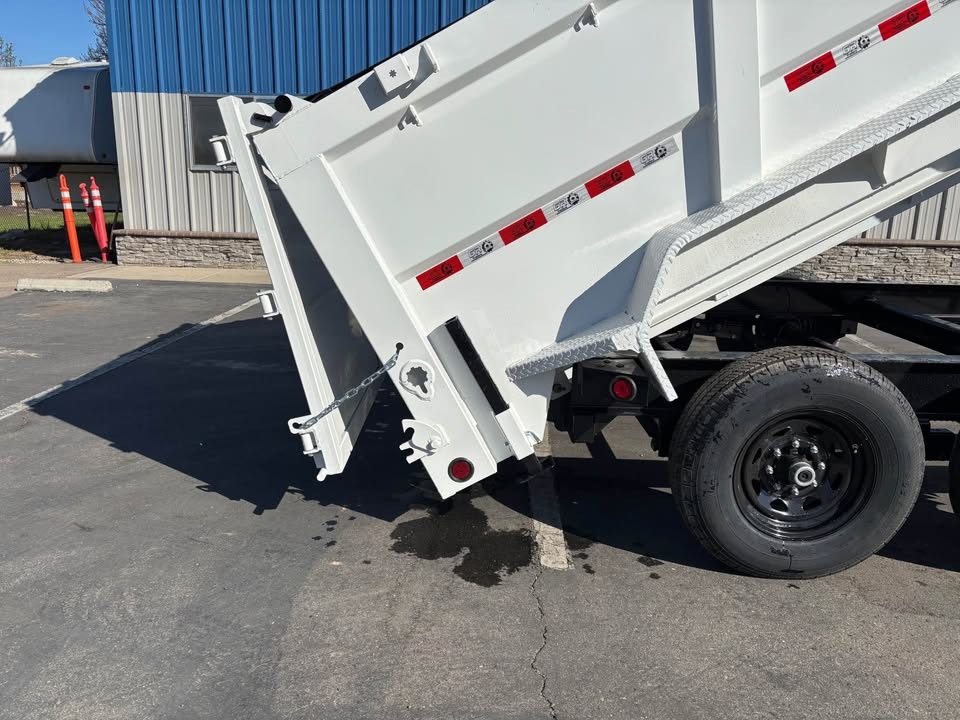 New 2026 GR 7'x14'x 42 Inch Walls 8 Inch I-Beam Low-Profile Design Dump Trailer 14k