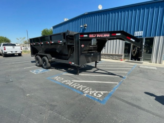 New 2023 ED Gooseneck 7'x14'x4' Roll off Dump Trailer 14k