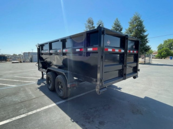 New 2023 ED Gooseneck 7'x14'x4' Roll off Dump Trailer 14k
