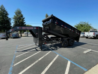 New 2023 ED Gooseneck 7'x14'x4' Roll off Dump Trailer 14k