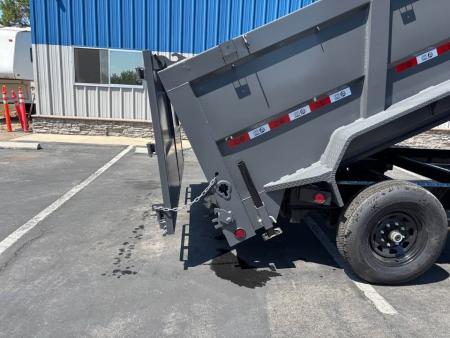 New 2026 GR 7'x14'x 42 Inch Walls 8 Inch I-Beam Low-Profile Design Dump Trailer 14k