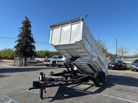 New 2026 GR 7'x14'x 42 Inch Walls 8 Inch I-Beam Low-Profile Design Dump Trailer 14k