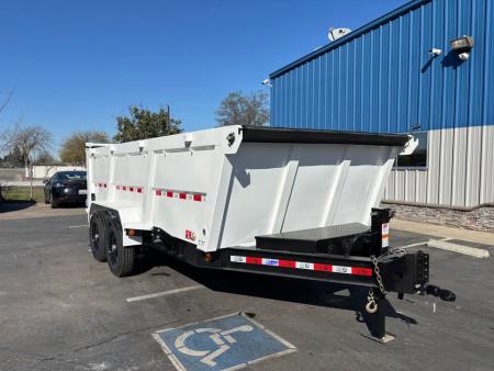 New 2026 GR 7'x14'x 42 Inch Walls 8 Inch I-Beam Low-Profile Design Dump Trailer 14k