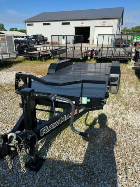 Used USED 2025 RAWMAXX ECX14BP10K Equipment Trailer 60X14 TA STEEL DECK (GVW:10000) BLACK