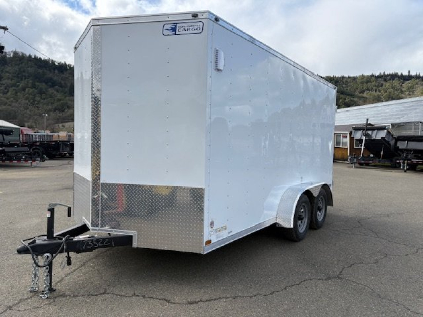 New ENCLOSED CARGO BOX 2026 CONTINETAL VHW714TA2 7x14 TRAILER RAMP