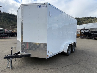 New ENCLOSED CARGO BOX 2026 CONTINETAL VHW714TA2 7x14 TRAILER RAMP