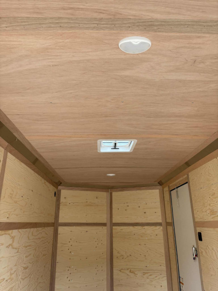 New ENCLOSED CARGO BOX 2026 CONTINENTAL VHW714TA2 7x14 TRAILER CHARCOAL RAMP