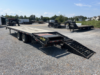 Used 2022 Delta 102"X30' 23.4K Gooseneck Flatbed Trailer