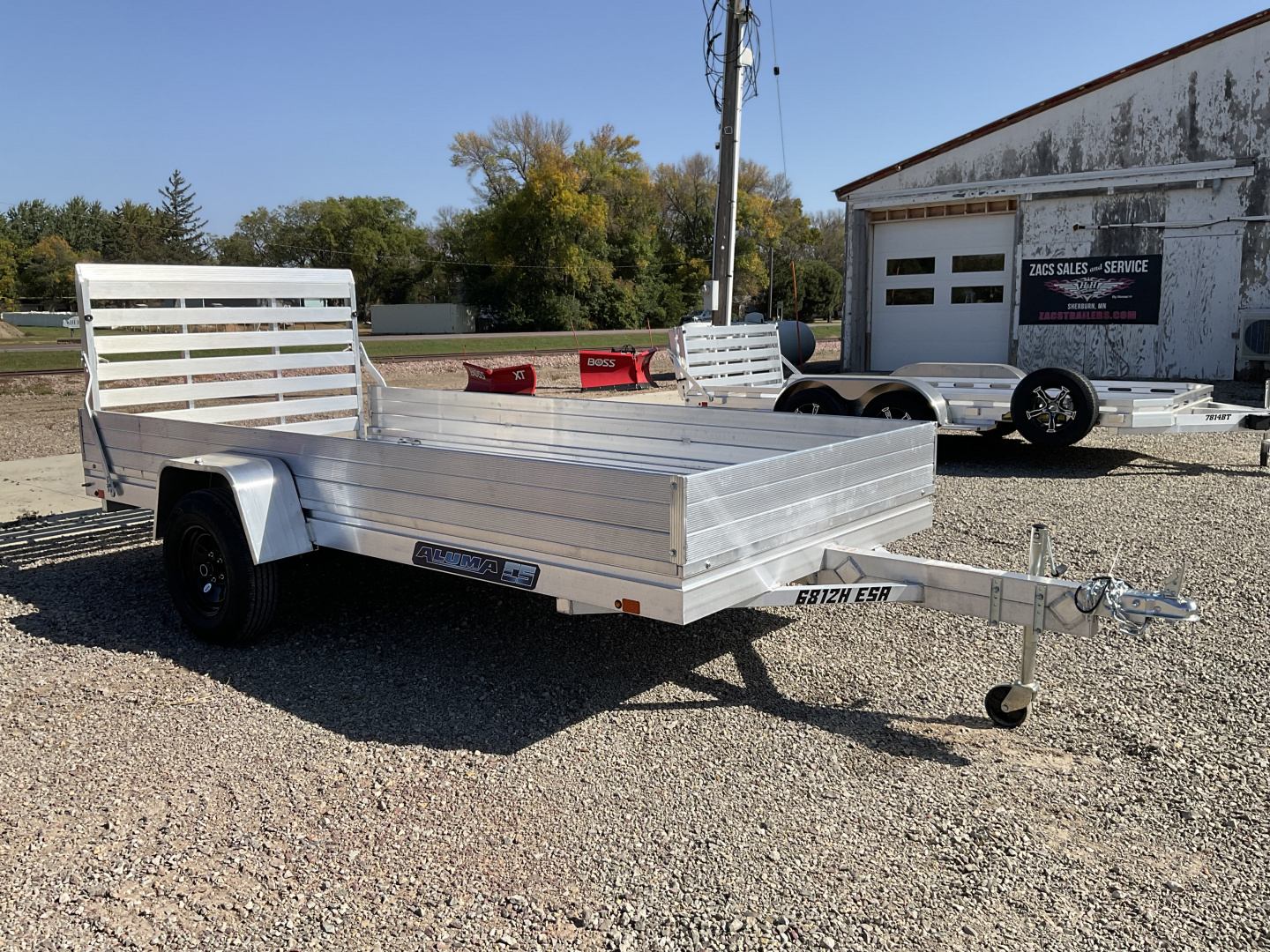 New 2026 Aluma 6812H-ESA-STG Utility Trailer