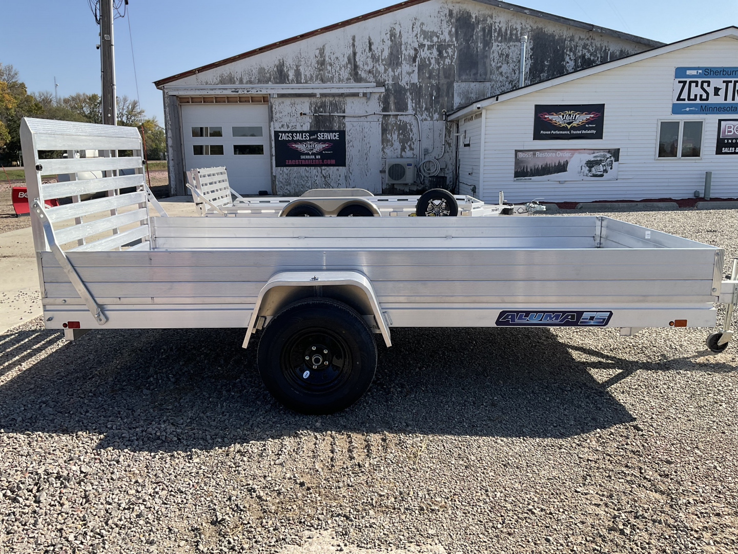 New 2026 Aluma 6812H-ESA-STG Utility Trailer