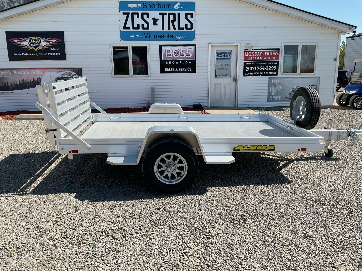 New 2026 Aluma 6810H-BT Utility Trailer