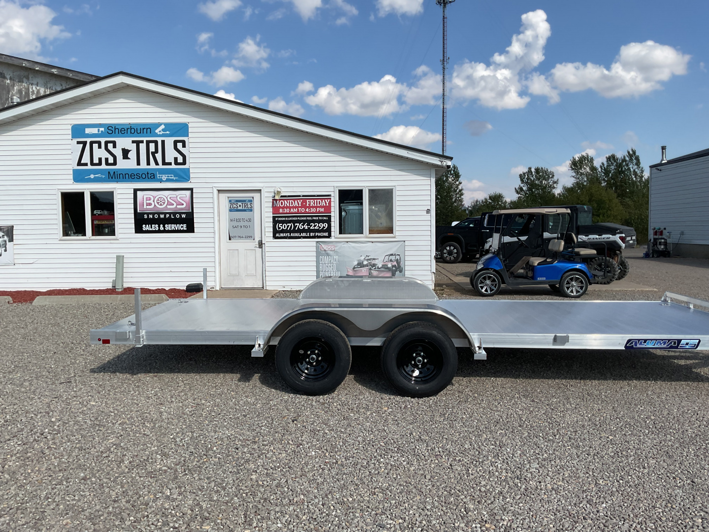 New 2026 Aluma 8220ESA-TA-R Landscape Trailer