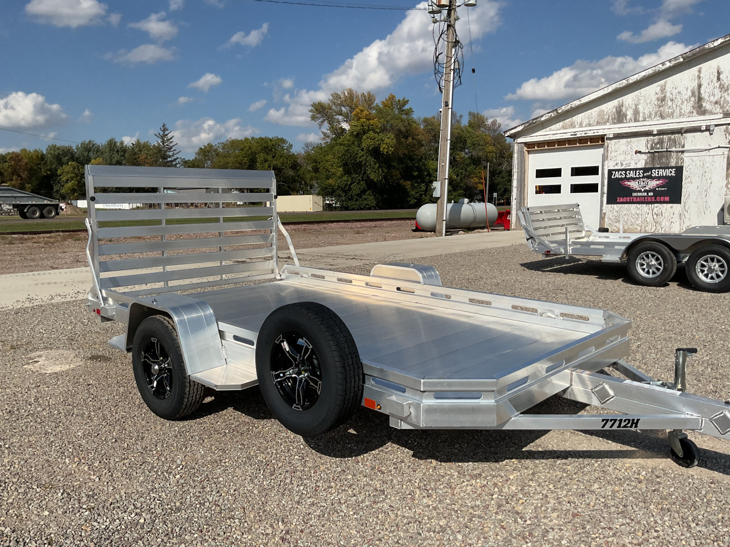 New 2026 Aluma 7712H-STG Utility Trailer