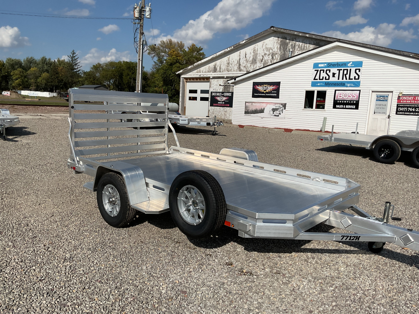 New 2026 Aluma 7712H-STG Utility Trailer
