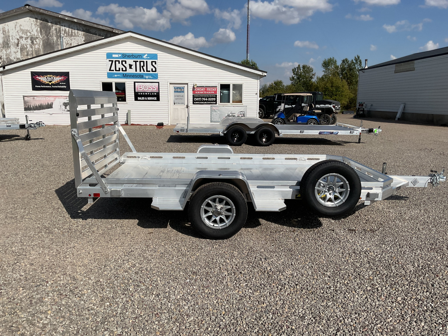 New 2026 Aluma 7712H-STG Utility Trailer